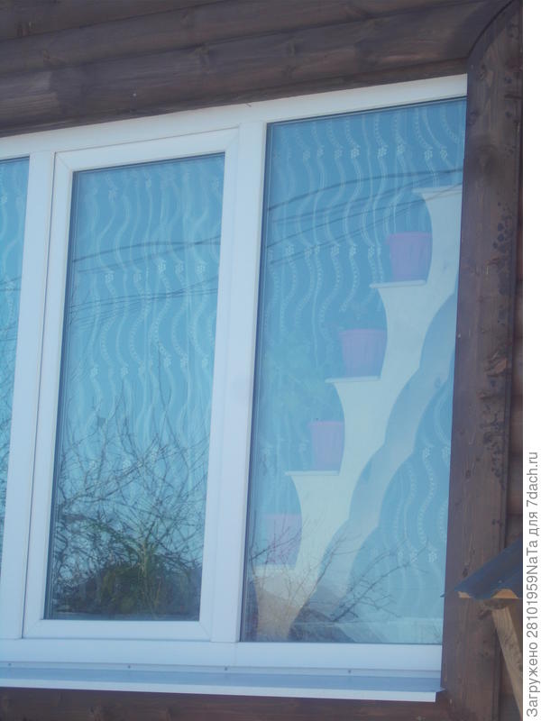 Окно с полками