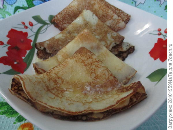 блины с маслом