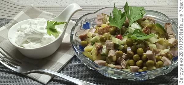 салат с шашлыком