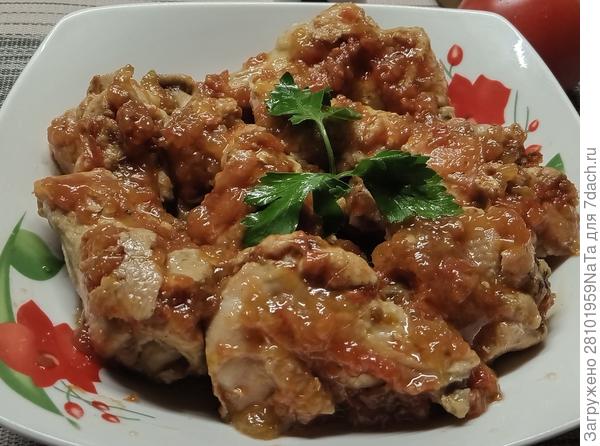 куриные крылья с соусом