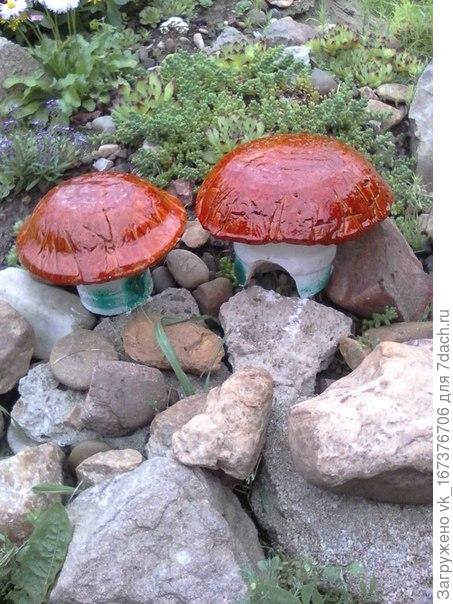 Грибочки из гипса своими руками