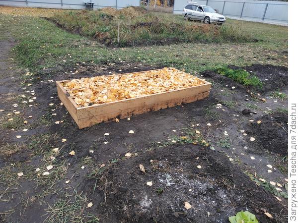 А это первая облагороженная грядка.