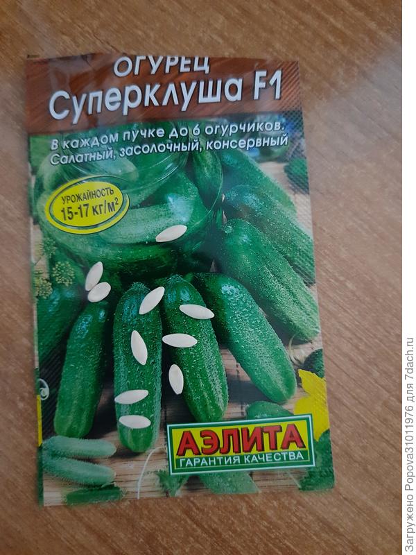 В пакете 10 штук чистых откалиброванных семян .