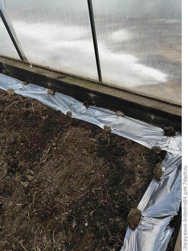 Придумала чем накрыть бороздку)))