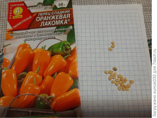 Перец 'Оранжевая лакомка' от Аэлита