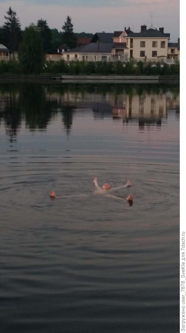Вот, в заводи купались. Хотя и здесь завихрения от течения