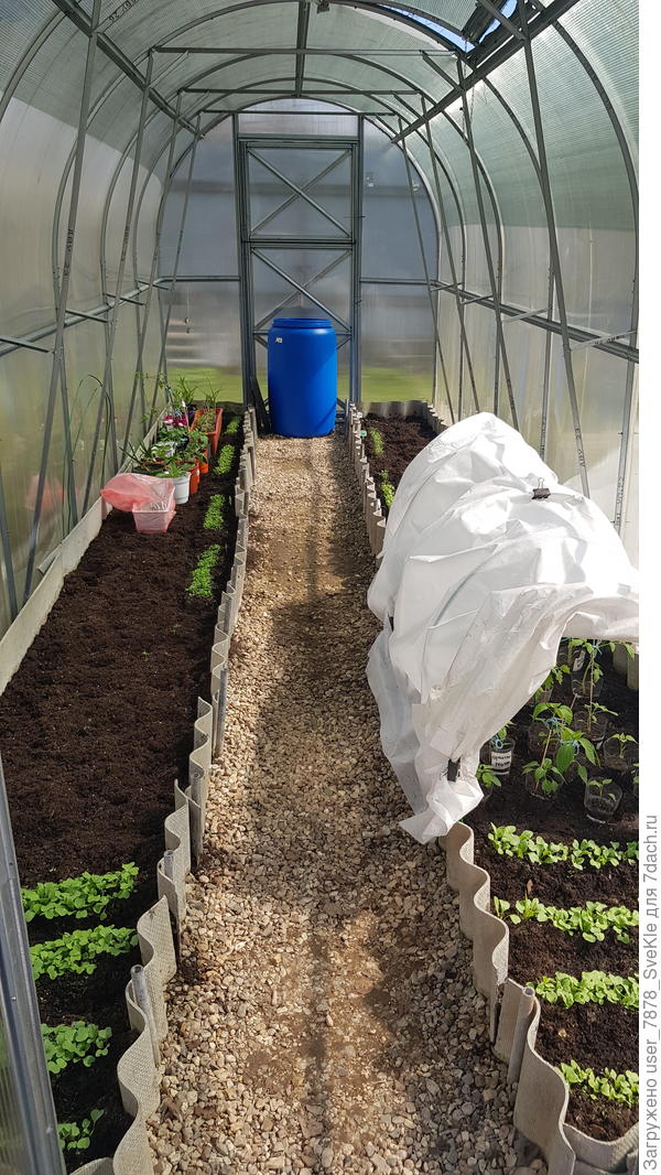 В них до теплицы и доехали)