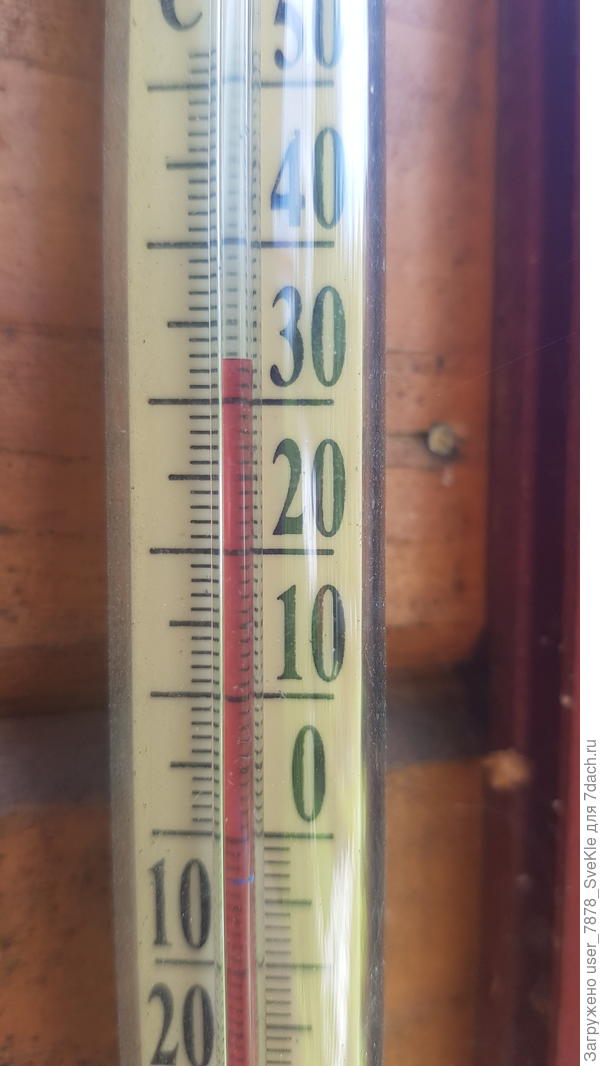 Это вчера в тени((( Про &quot;на солнце&quot;, молчу. Куда нам таеое, мы гинетически к этому не готовы. Мы ж не папуасы... В летний душ замучались воду заливать - разбавлять холодненькой. В шлангах кипяток.