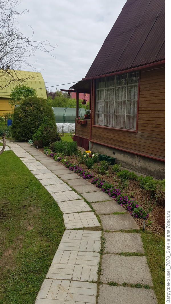 Это рабатка вдоль дорожки.