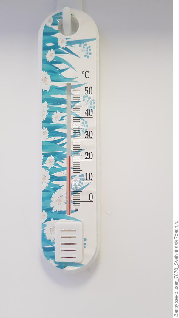 19.00 те пература на балконе при открытом на верхнее проветривание окне