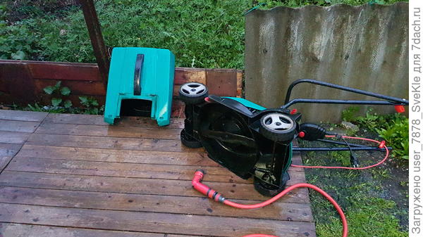 Каждую субботу кошу. После покоса мою.