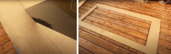 Ножовкой по дереву выпиливаем проем. Фото с канала: Песни Яши Косяка