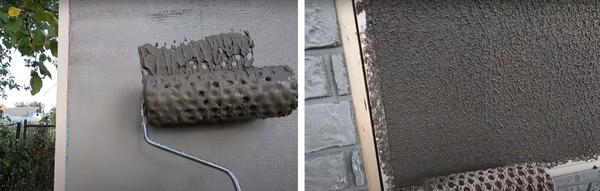 Наносим текстуру на дверь. Фото с канала Песни Яши Косяка