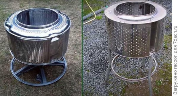 мангал из стиральной машинки
