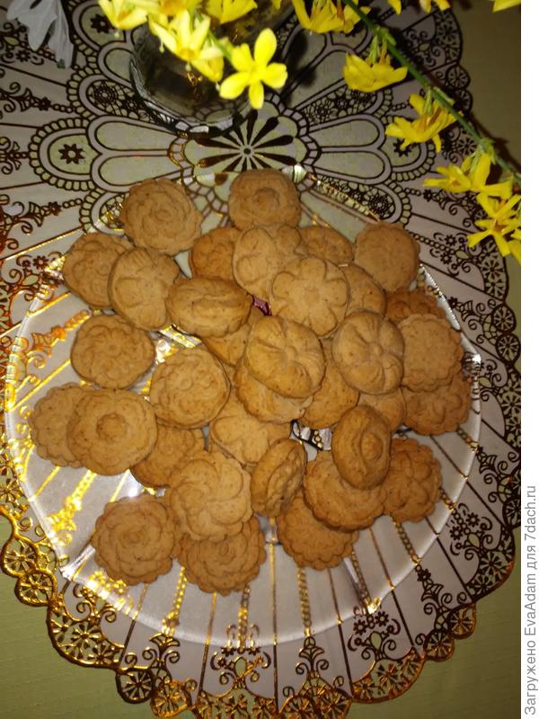 За основу взяла рецепт польворонес, только орехи взяла грецкие и добавила 0,5ч.л. соли