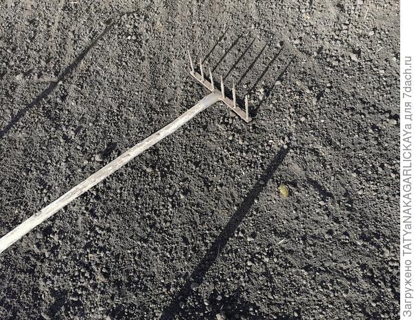 Засыпаем и ровняем