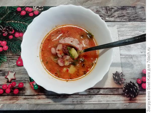 Фасолевый супчик. Очень вкусный!