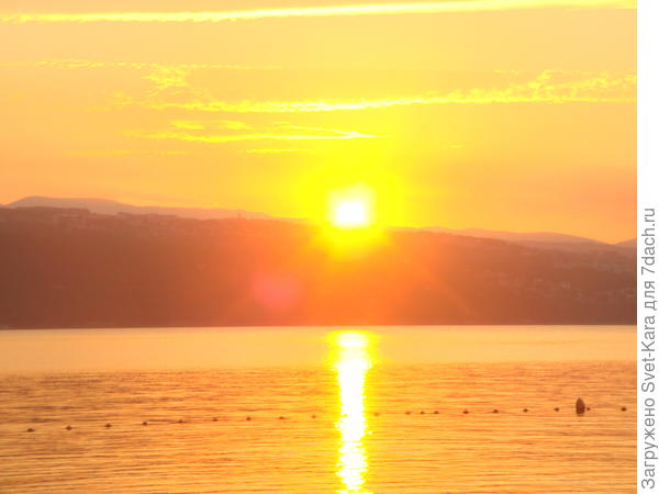 Закат на Адриатическом море