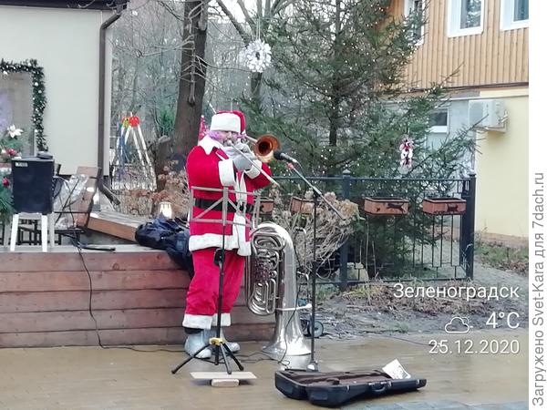 Санта - музыкант
