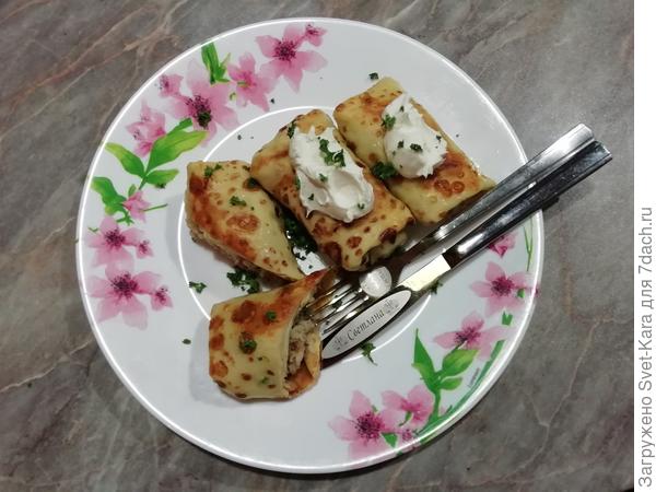 Блинчики с шашлыками