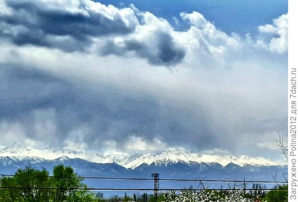 Вчера вечером было такое небо