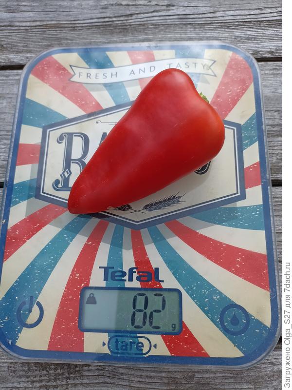 Были и крупные плоды.