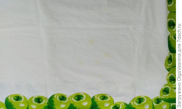 Скатерть ПОСЛЕ стирки.