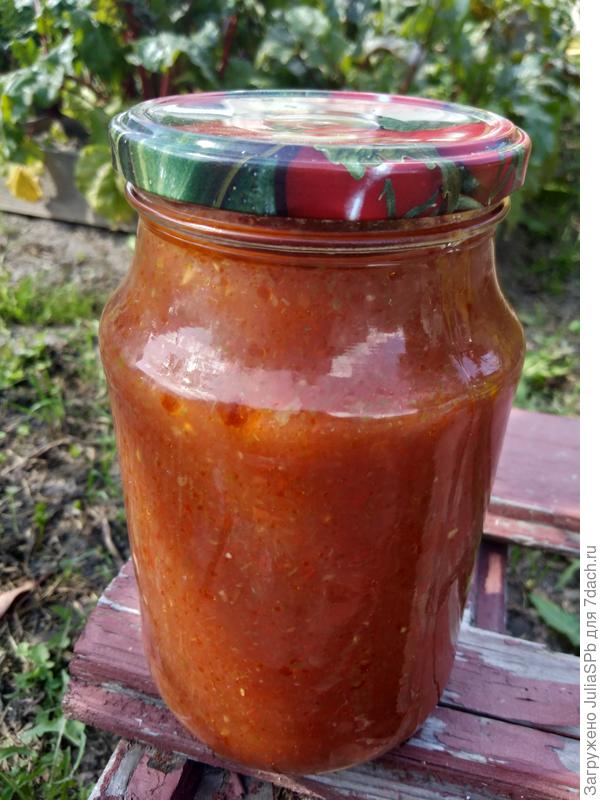 Соус томатный с кинзой, готовая баночка