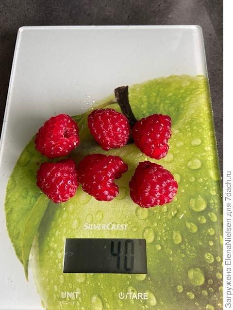 Около 7 грамм каждая ягодка.