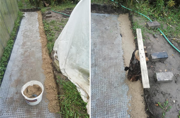 Подготовка основания под бордюры