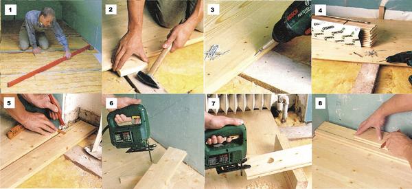 Укладка половой доски. Настил деревянного пола, цены