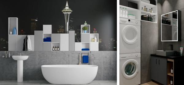 Комбинируйте шкафы Sensea Смарт так, как вам удобно. Они подходят даже для стесненных условий