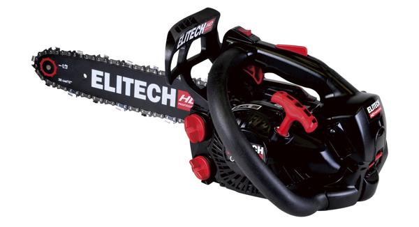 Пила с бензиновым двигателем Elitech CS 2514T отличается небольшим весом. Фото с сайта elitech.ru