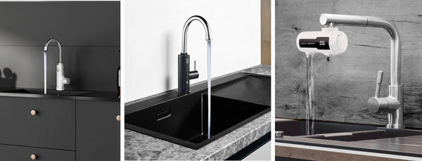 Модели проточных водонагревателей серий EasyFit, QuickTap и UniTap