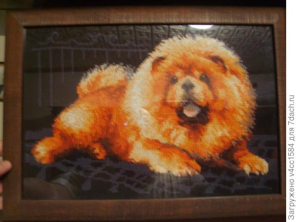 А вот она же в "крестах" вышивка...(фото оставляет желать лучшего).