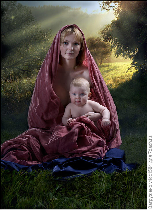 А вот и Ангел, с мамой...