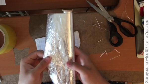 обычная пищевая фольга...