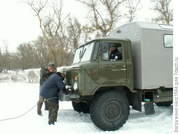 Заготовка дров с помощью лебедки