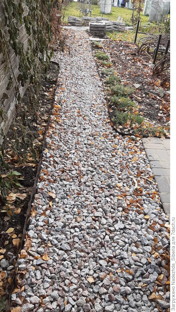 Ну, у нас вот так дорожки выглядят в октябре