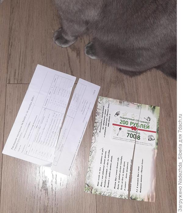 ...Правда, распечатывая посылку с помощью ножниц, мы Крисом разрезали этот важный бонус (надеюсь этот прискорбный факт никак не повлияет на возможность его использования)