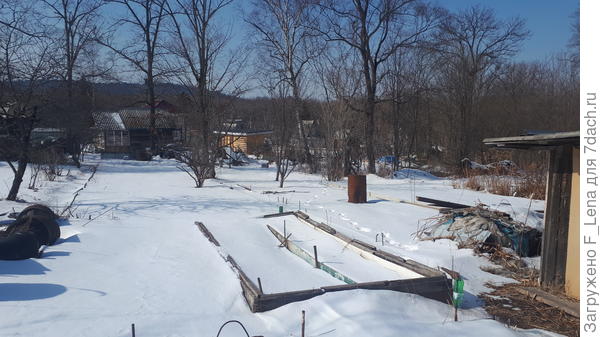 Вид 4 соток, за банькой