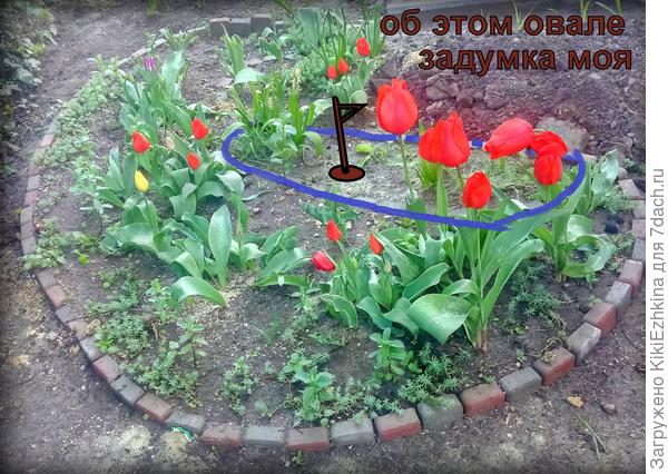 Клумбочка моя в стадии разработки,планирования, создания  композиции...