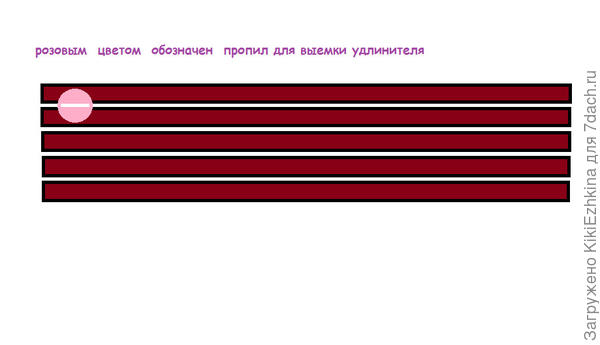 решила,что пропил удобнее сделать внутри конструкции,т.к.  внешнюю поверхность решила  лучше оставить цельной- чтобы крепления  можно было бы к ней  спокойно крепить в любом  месте...