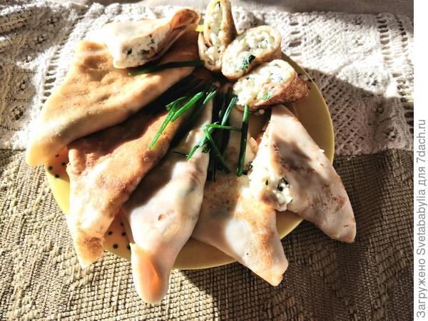 Блинчики с яйцом и луком