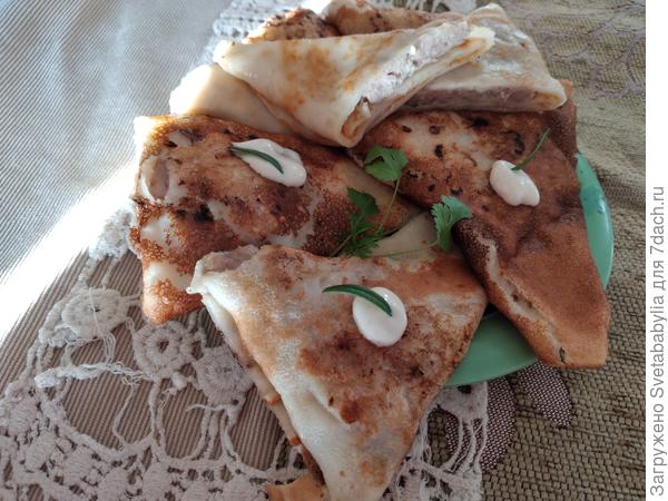 Блинчики с мясом