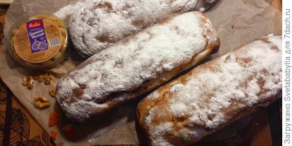 Первая посыпка пудрой