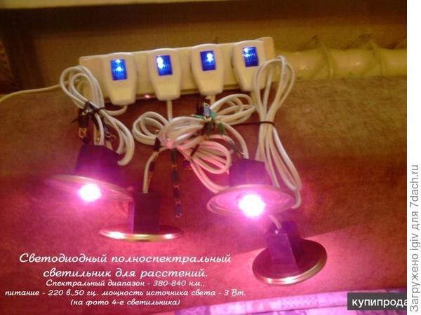 Точечный фито светильник.