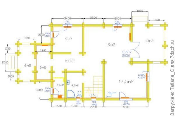 план 1-го этажа