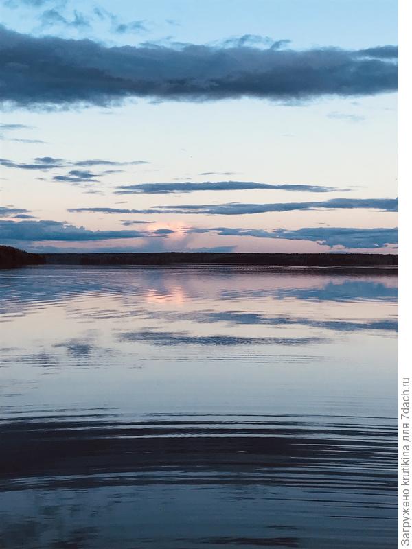 Закат вчера