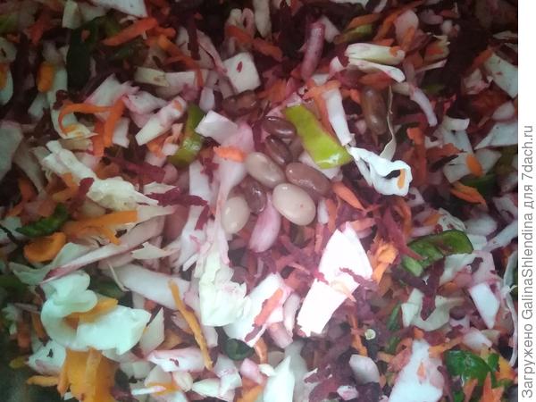 приготовление салата на зиму из капусты